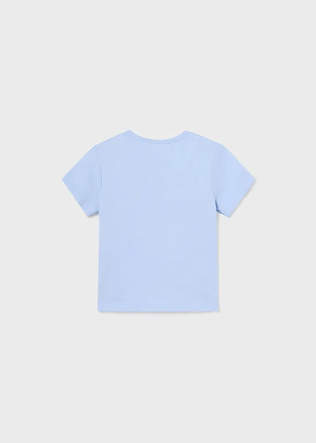 Mayoral 1026 040 - Light Blue Short Sleeve T-Shirt