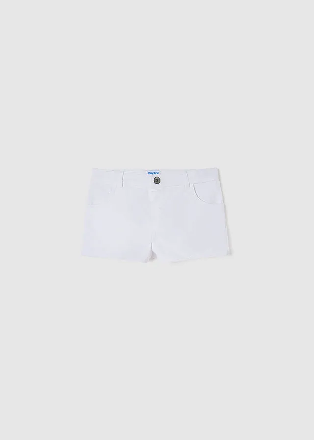 Mayoral 6225 014 - White Fleece Shorts