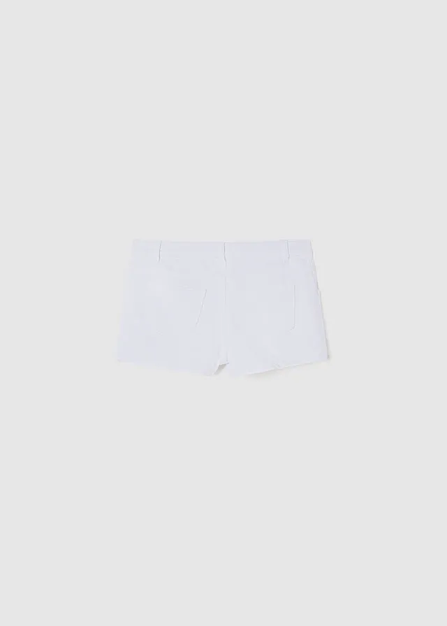 Mayoral 6225 014 - White Fleece Shorts