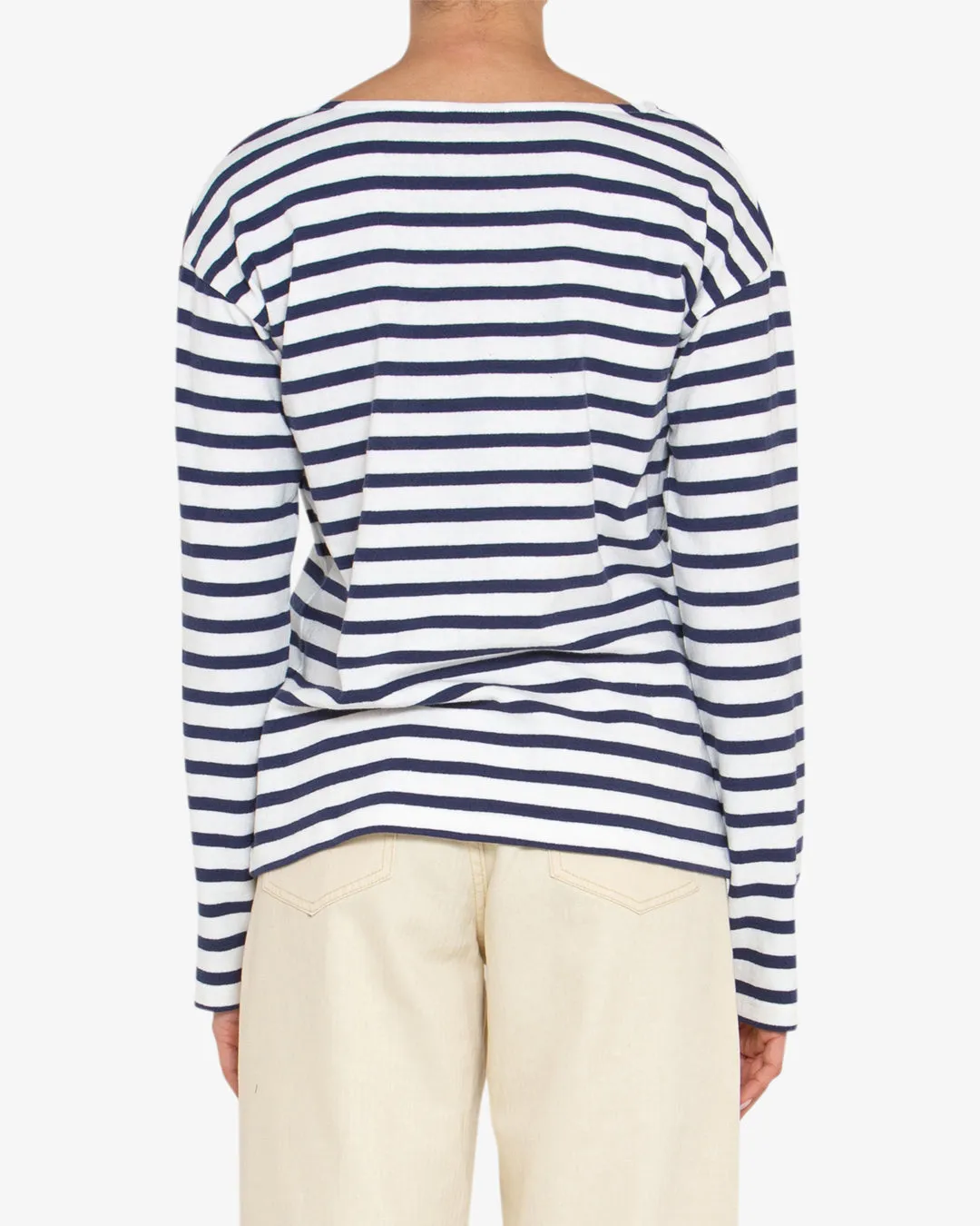 Minnie Stripe Long Sleeve - Navy / White