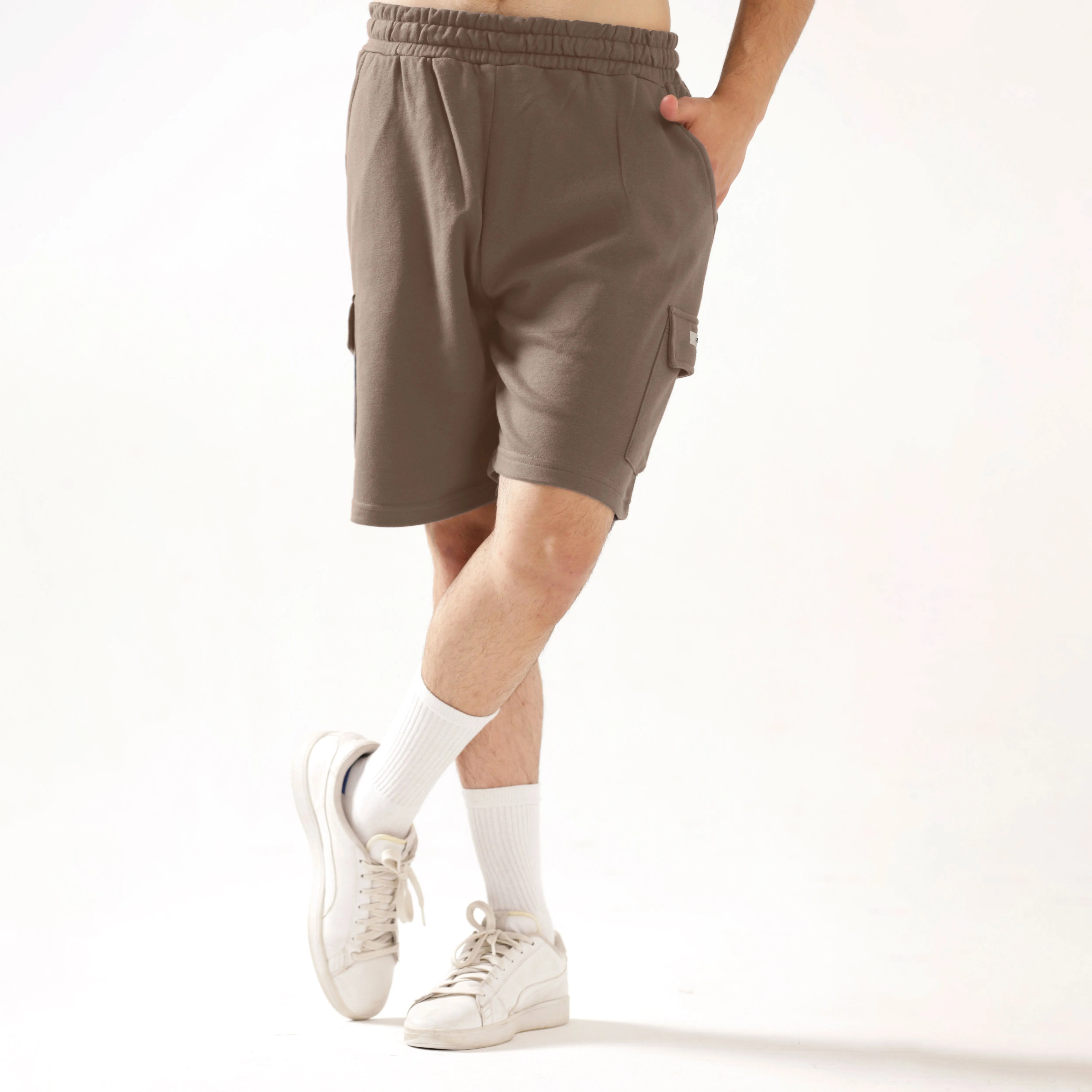 Mocha Cargo Relax Fit Shorts