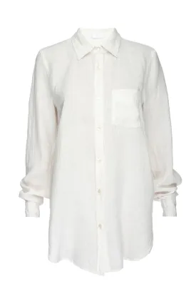 Monaco Linen Shirt - White