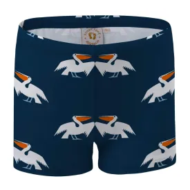 Navy Pelican Scoop Swim Shorts