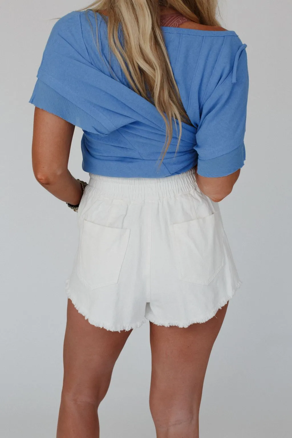 Off The Path Shorts - White