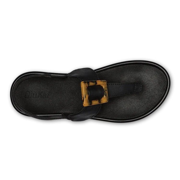 OluKai La'i T-Bar Sandal - Black