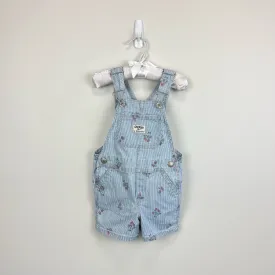 OshKosh B'gosh Strawberry Knit Denim Shortalls 2T