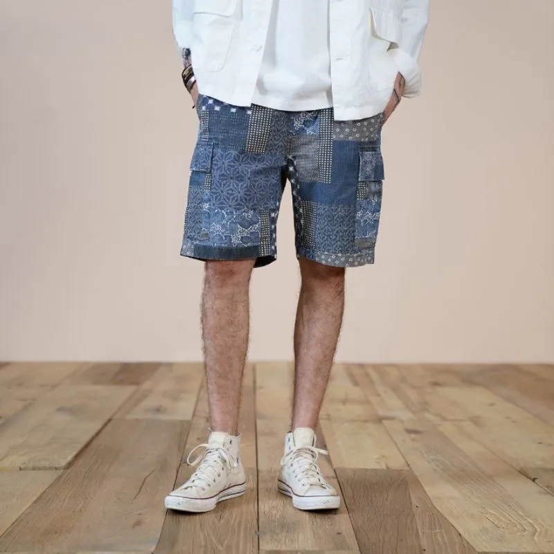 Paisley Pattern Cargo Shorts