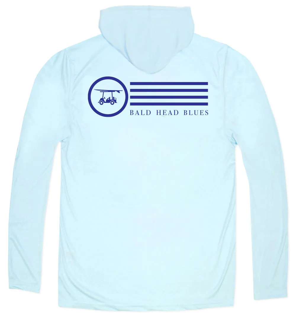 Performance Long Sleeve Circle w/ Stripes Hoodie - Arctic