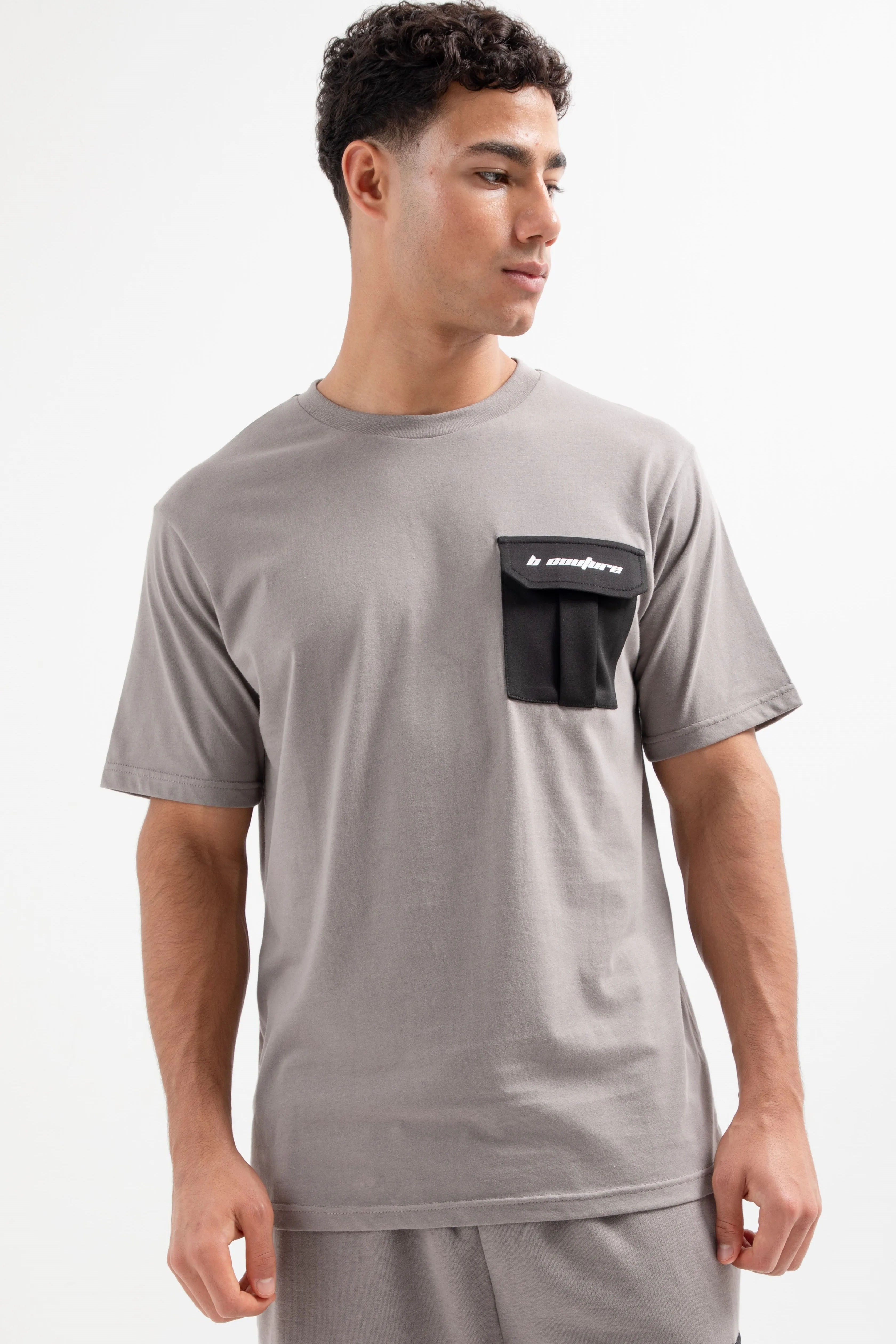 Petersham T-Shirt & Short Set - Dark Grey