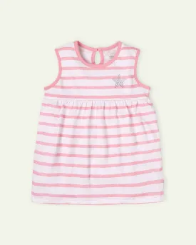 Pink Stripes Romper