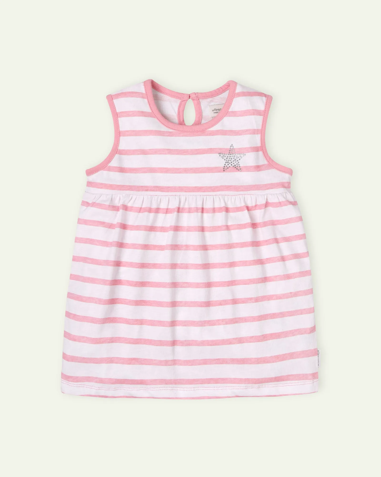 Pink Stripes Romper