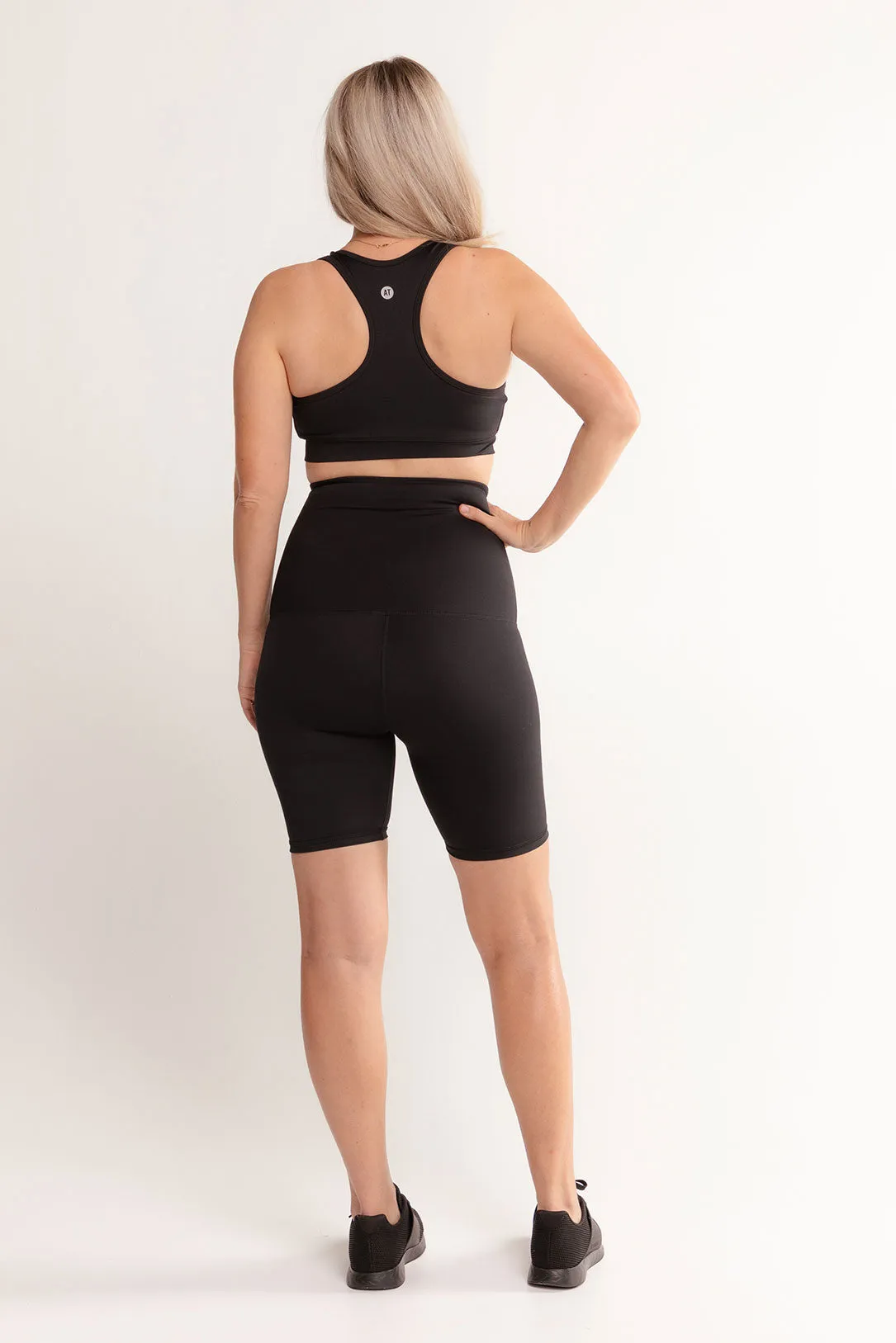 Postpartum Recovery Bike Shorts - Black