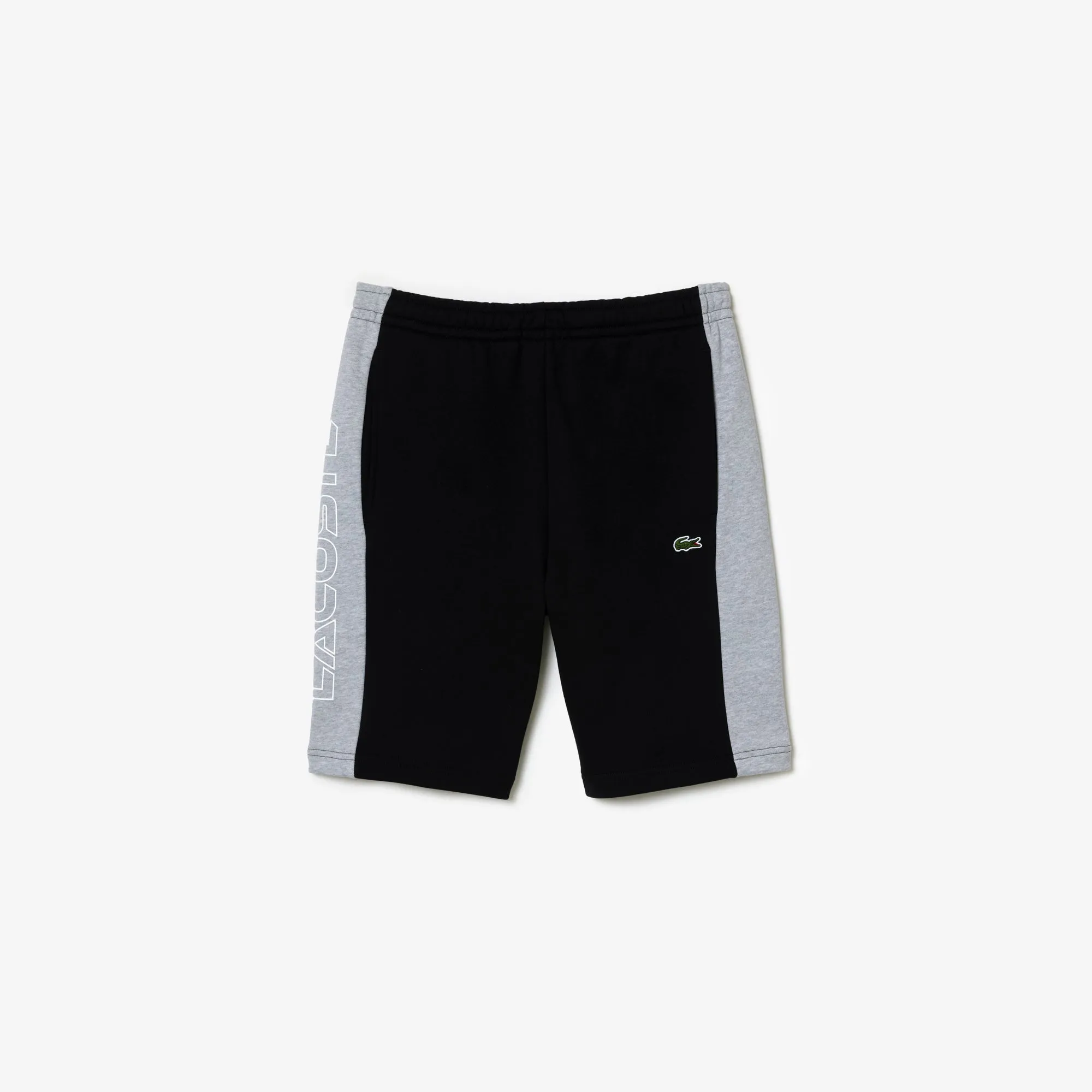 Printed Unbrushed Fleece Colourblock Jogger Shorts