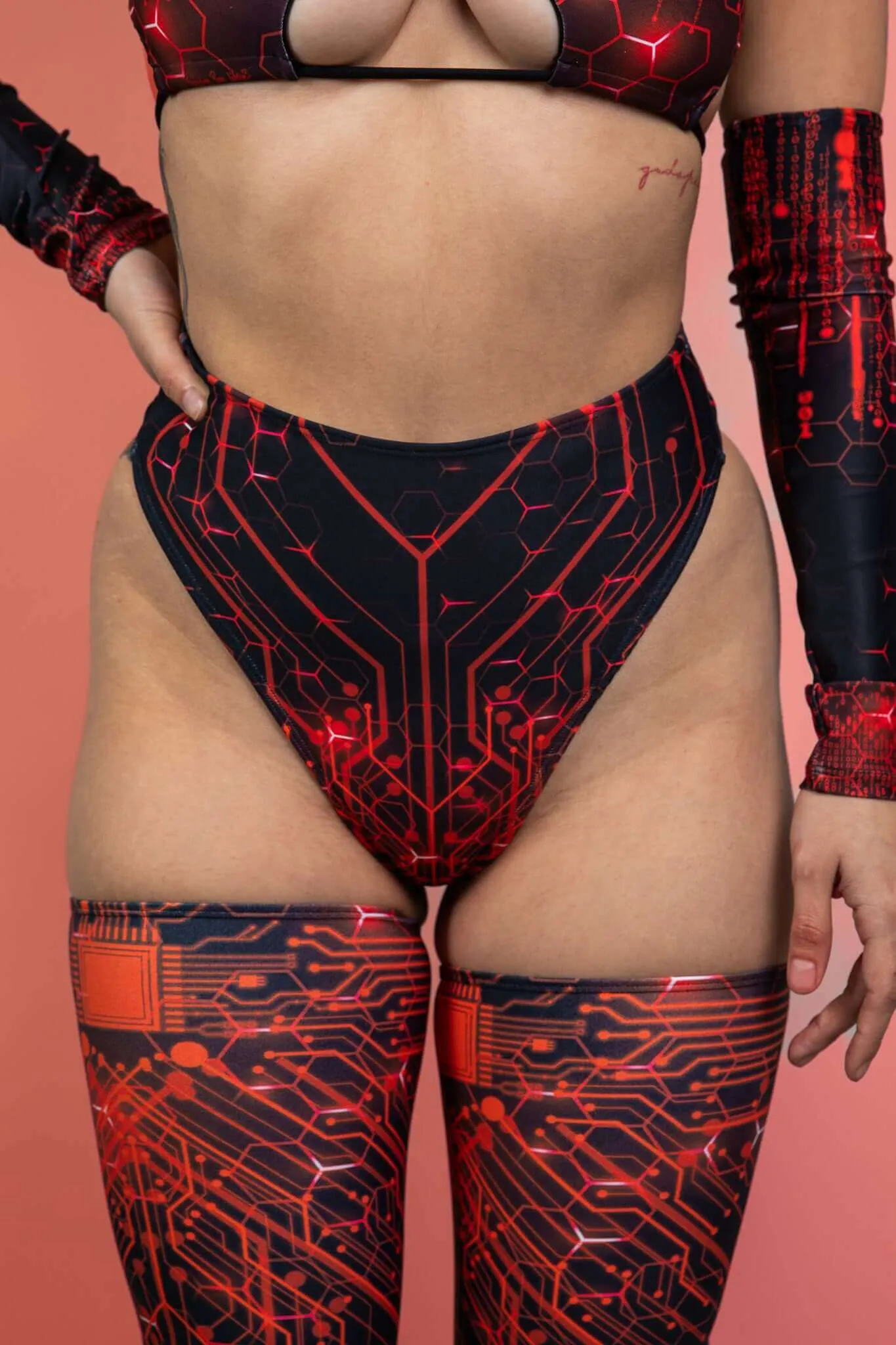 Red Singularity High Waist Thong