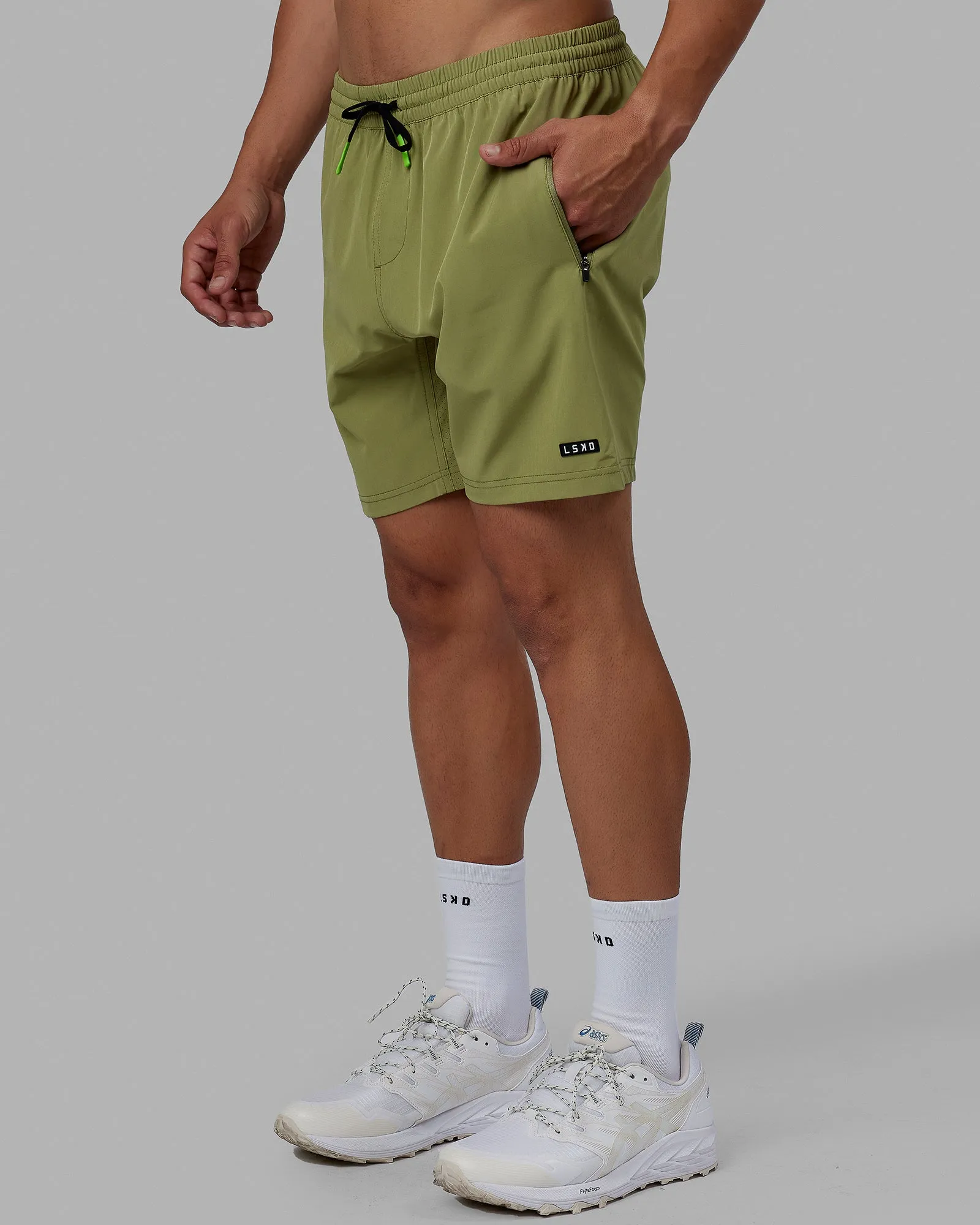 Rep 7" Performance Shorts - Moss Stone-Lime