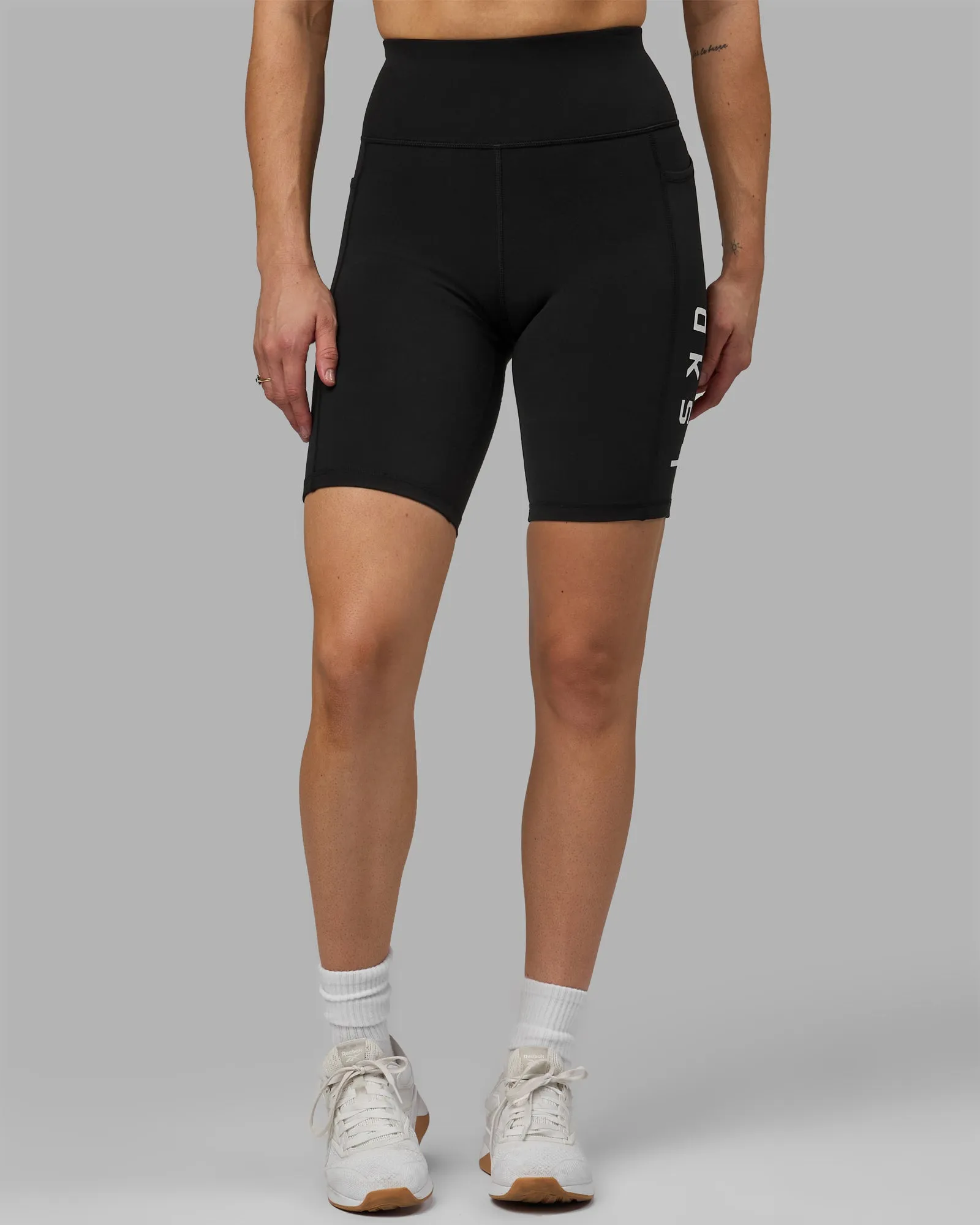 Rep Bike Shorts - Black-White