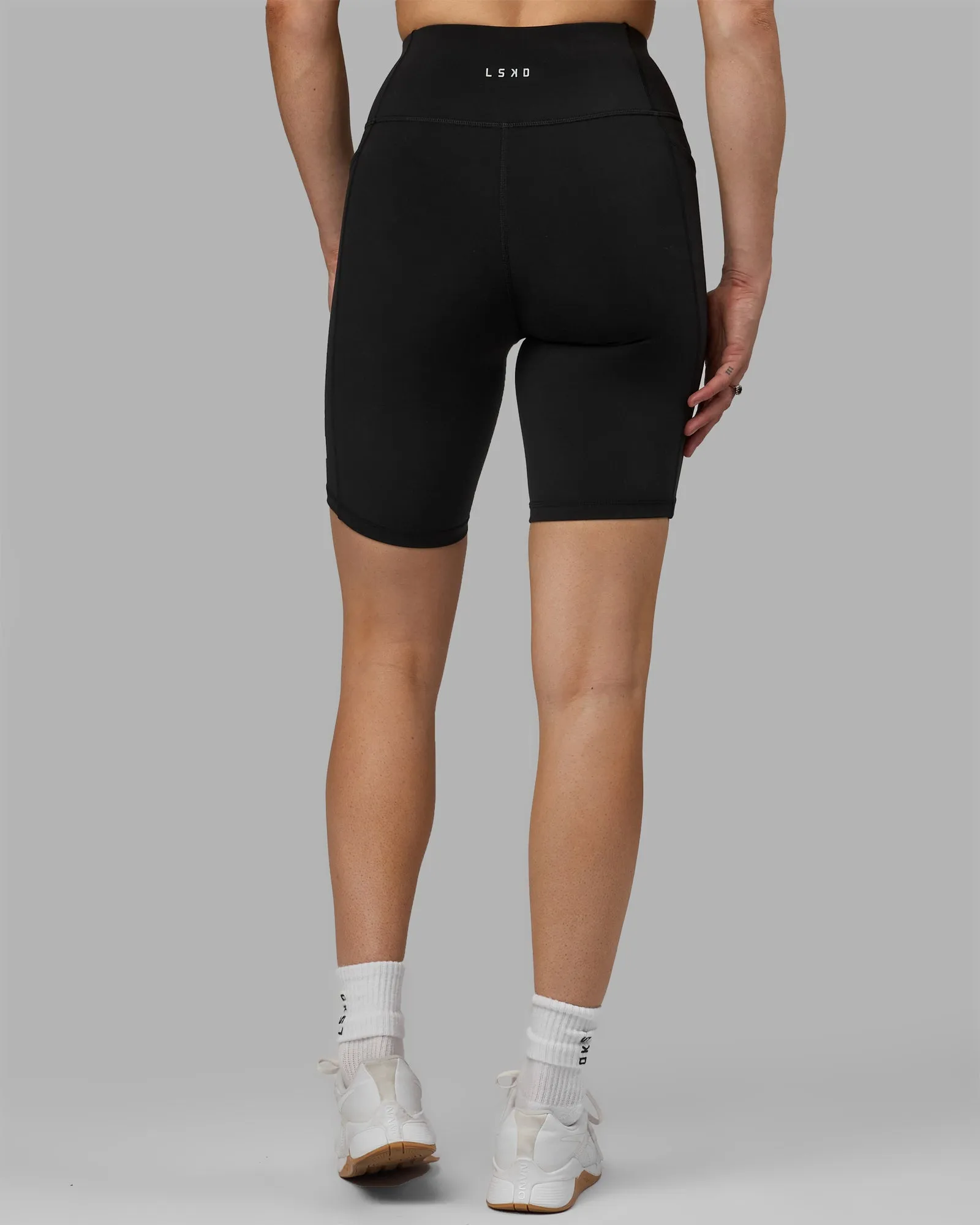 Rep Bike Shorts - Black-White