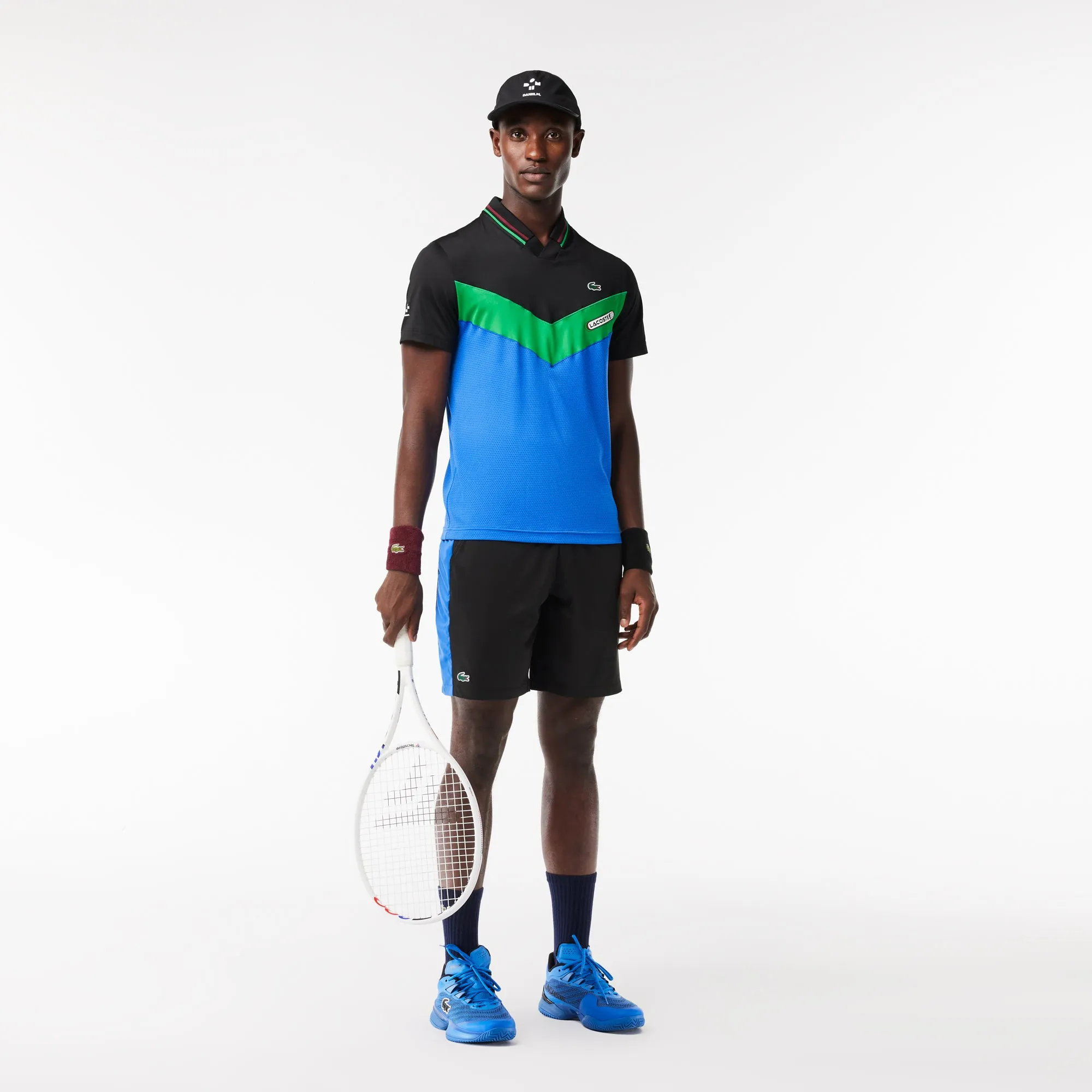 Slim Fit Lacoste Tennis x Daniil Medvedev Seamless Effect Polo Shirt