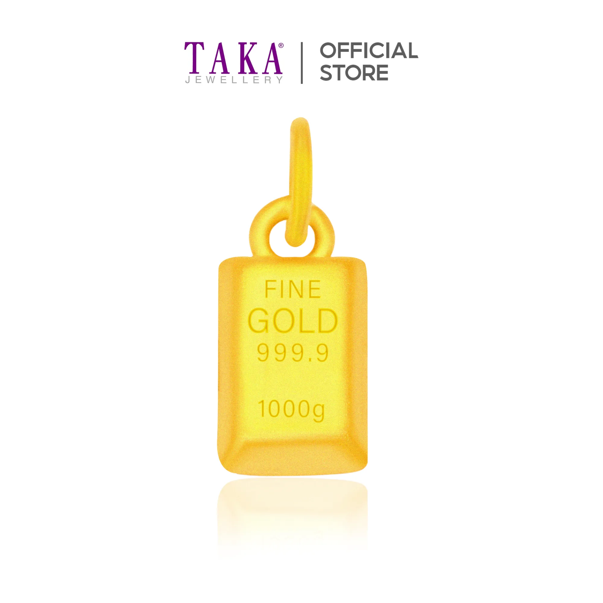 TAKA Jewellery 999 Pure Gold Gold Bar Pendant