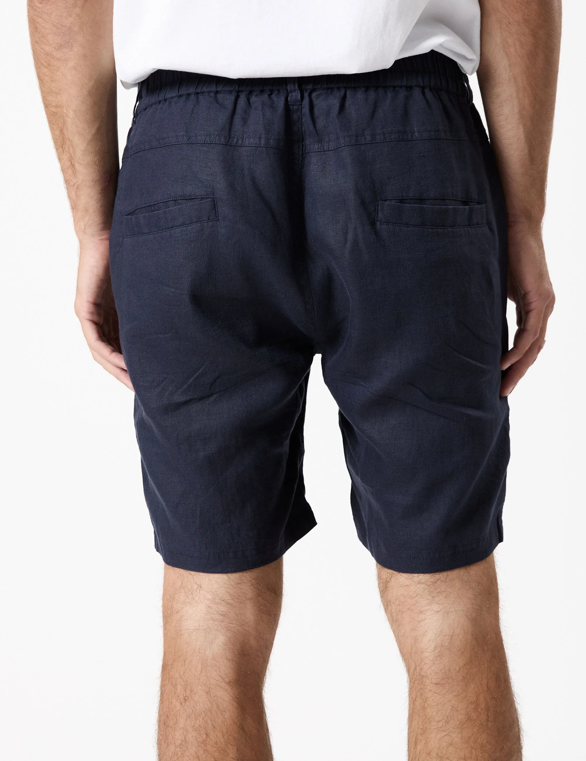 Tanner 3.0 Linen Shorts - Navy