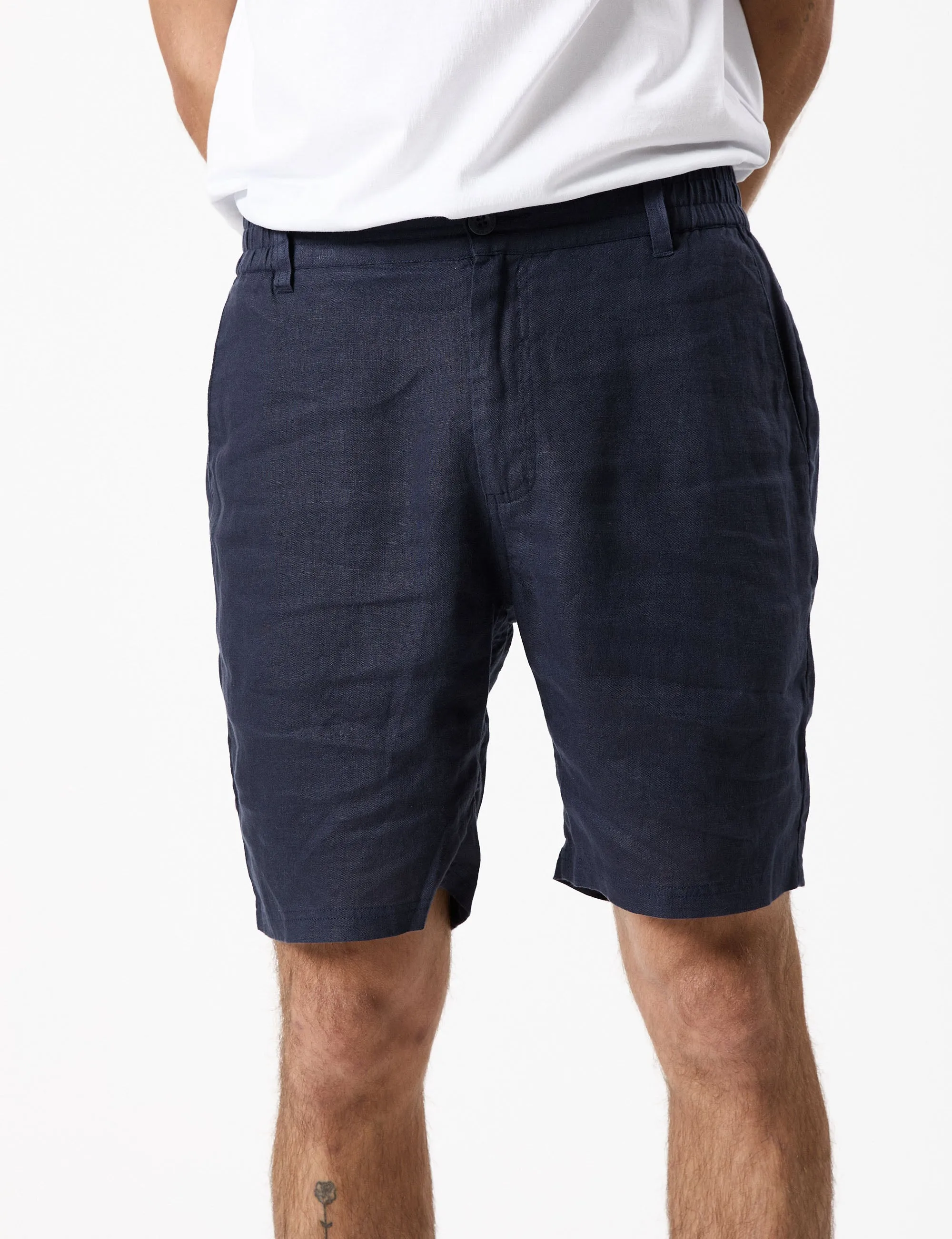 Tanner 3.0 Linen Shorts - Navy