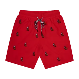 THE CLASSIC SWIM SHORTS- RED