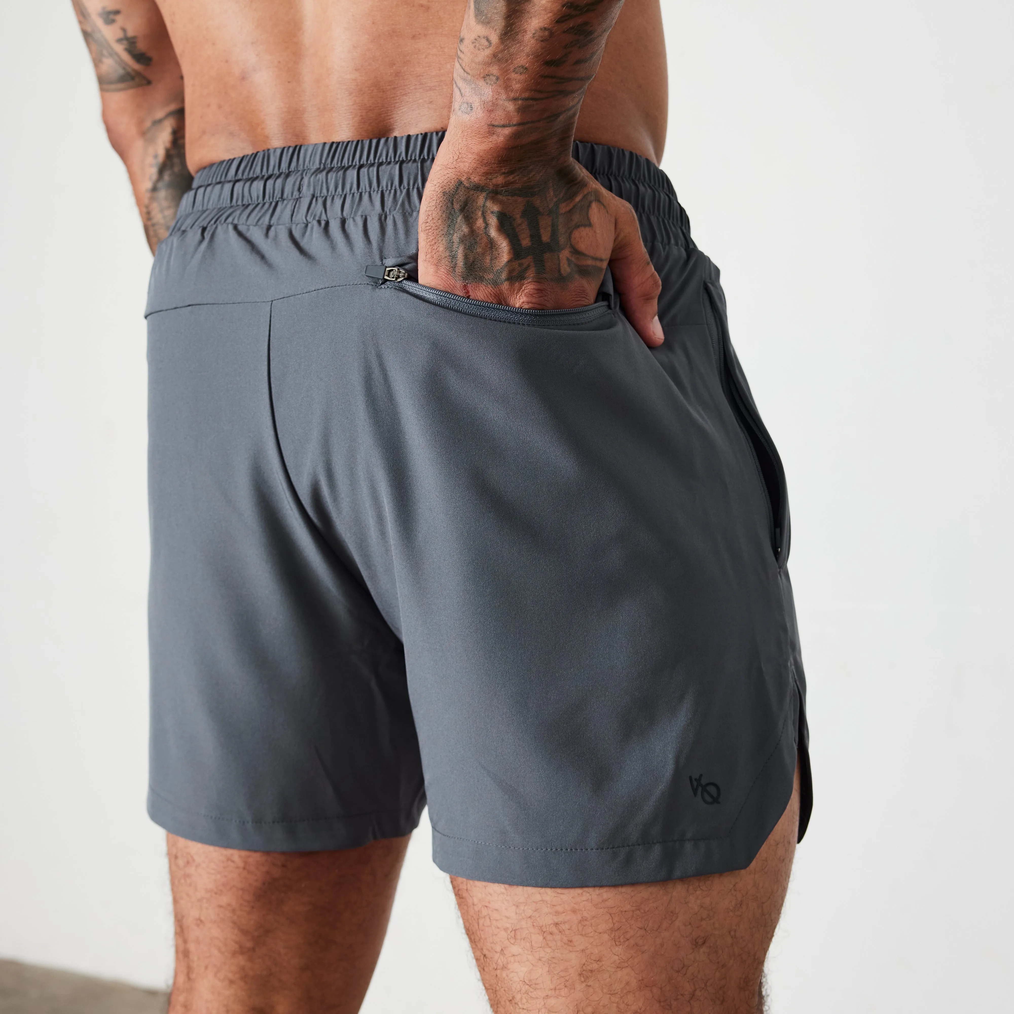 Vanquish Essential Denim Blue Performance 4" Shorts