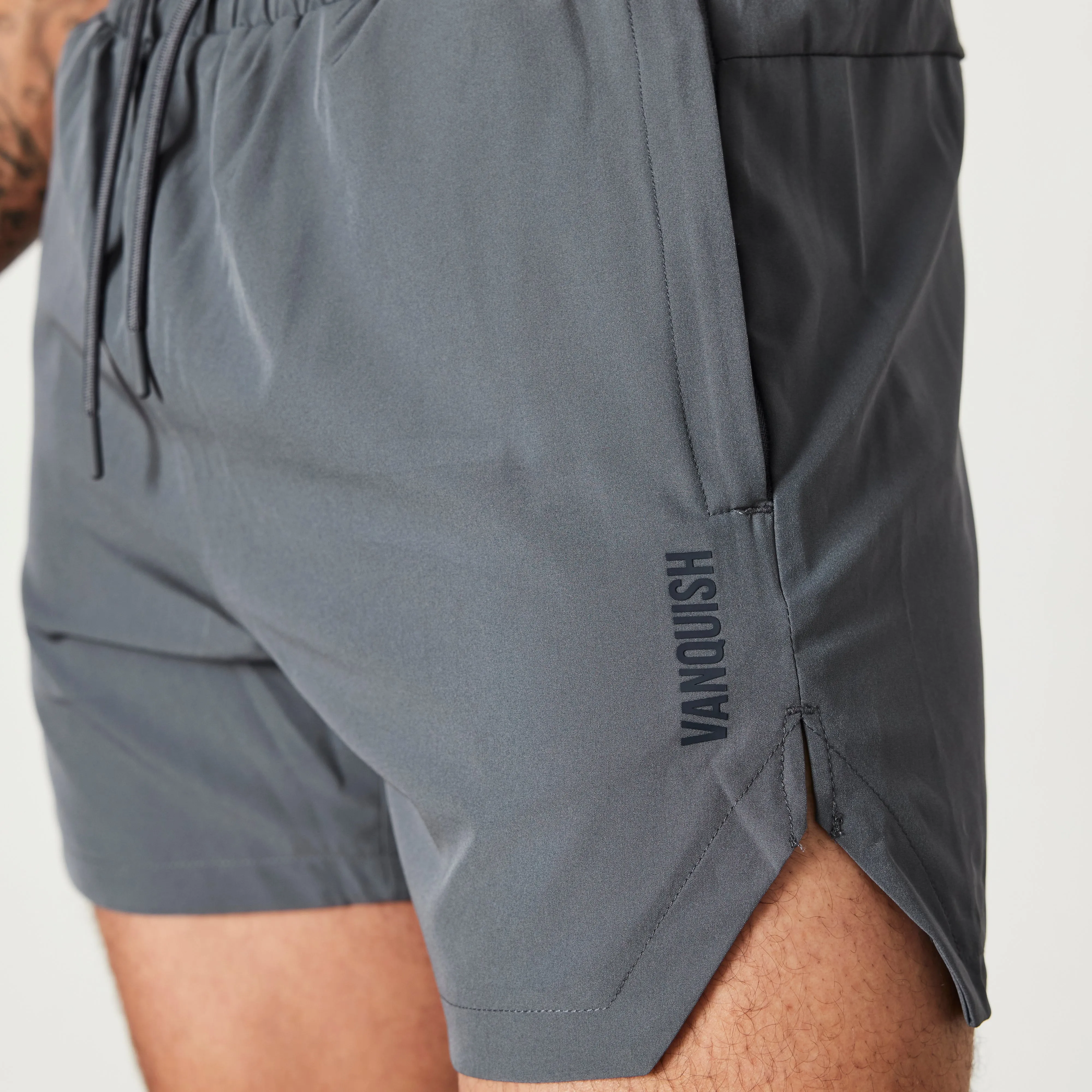 Vanquish Essential Denim Blue Performance 4" Shorts