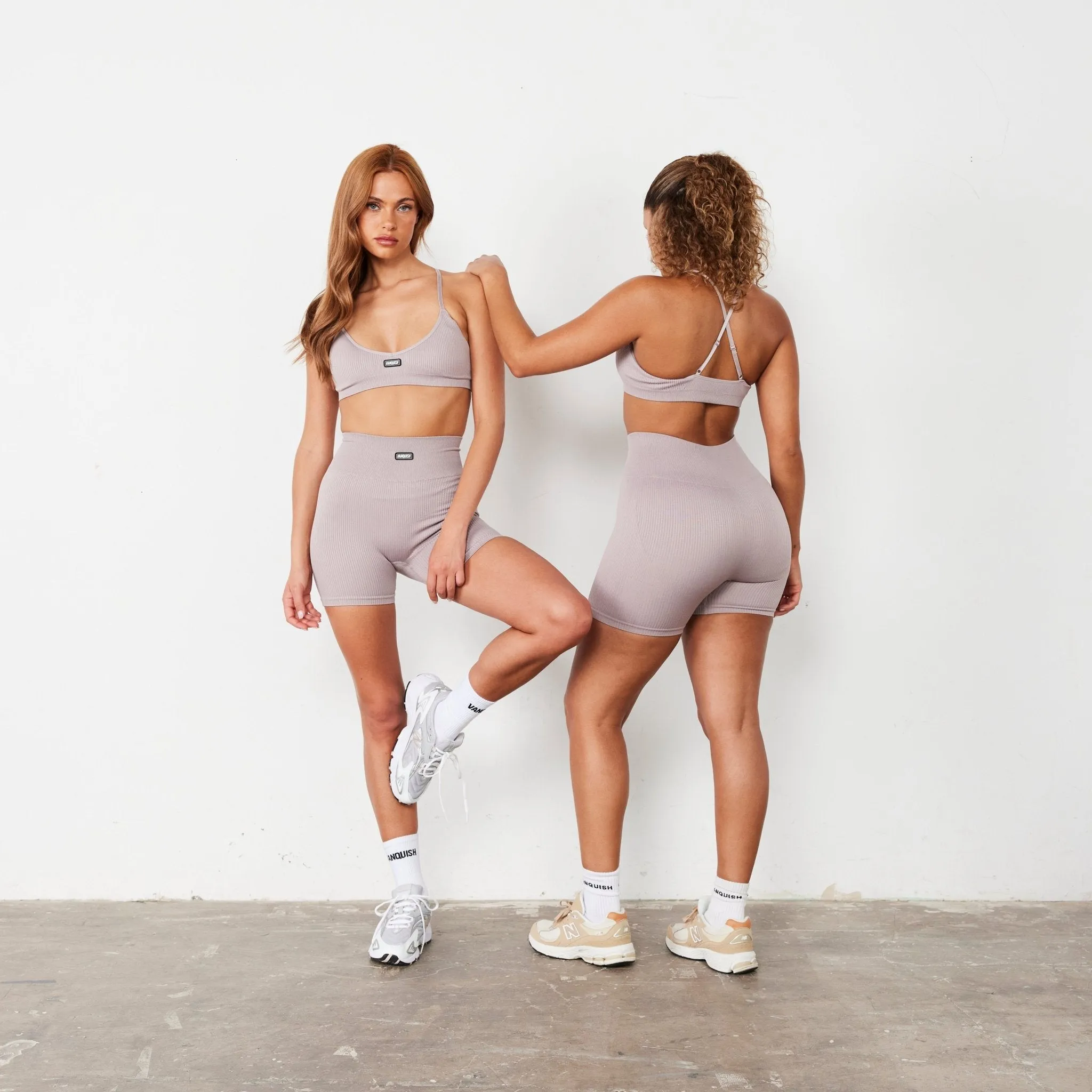 Vanquish Ribbed Seamless Blush Shorts