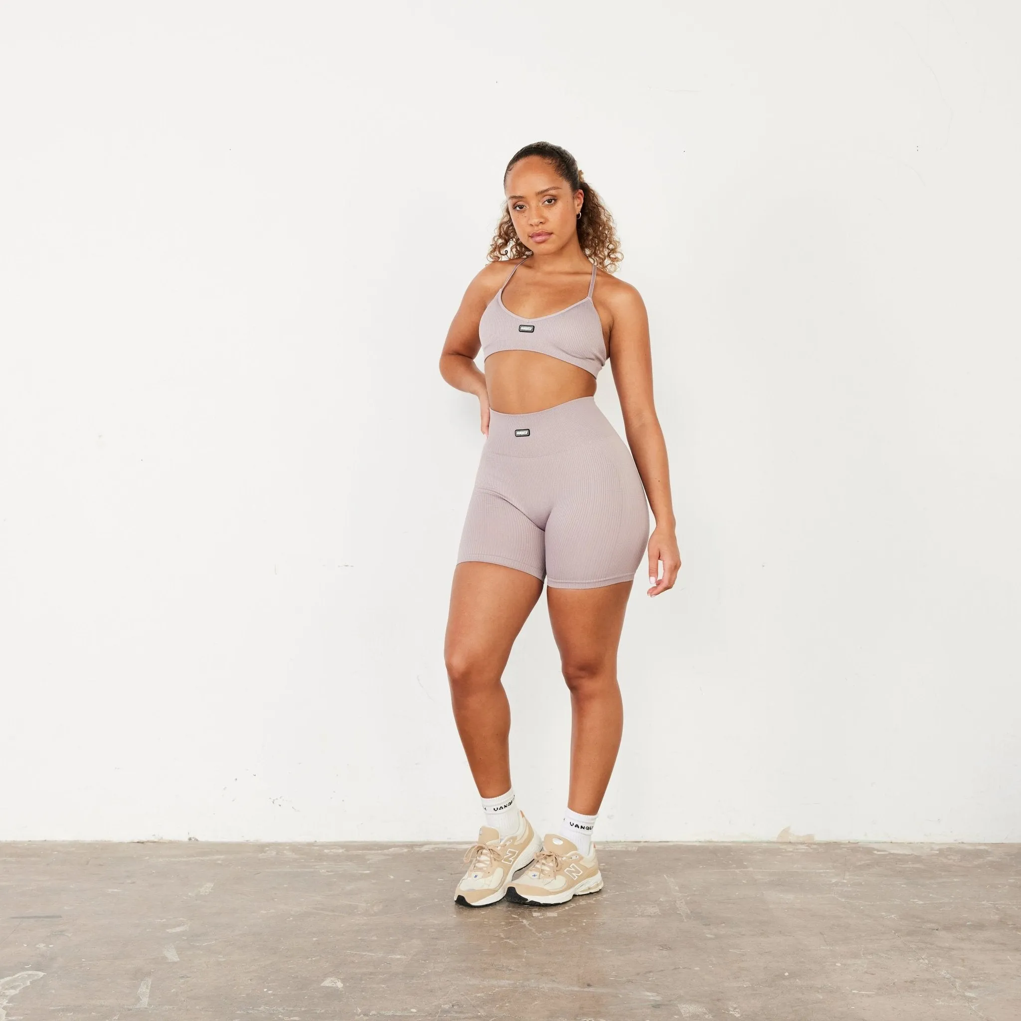 Vanquish Ribbed Seamless Blush Shorts