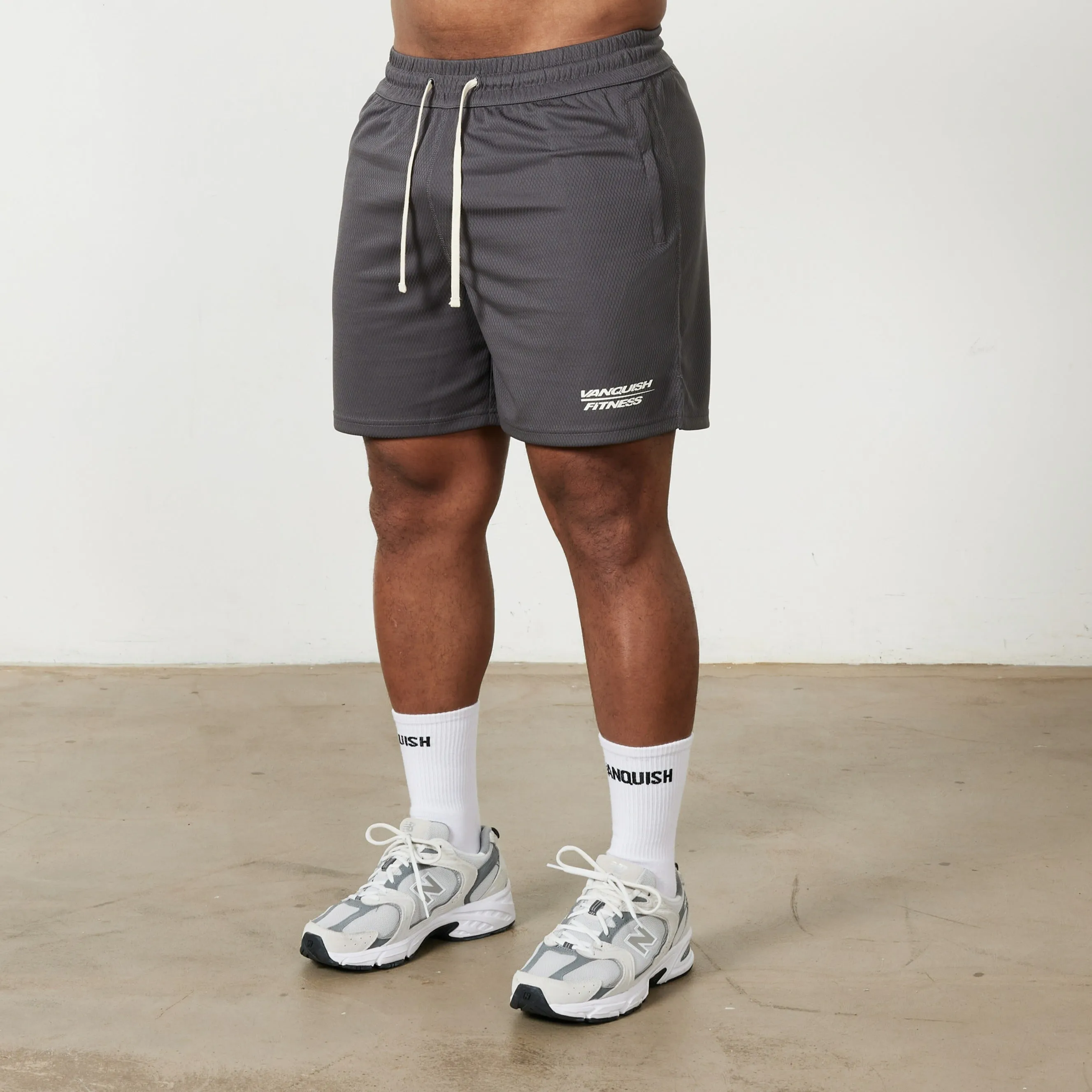 Vanquish Speed Charcoal Grey Mesh Shorts