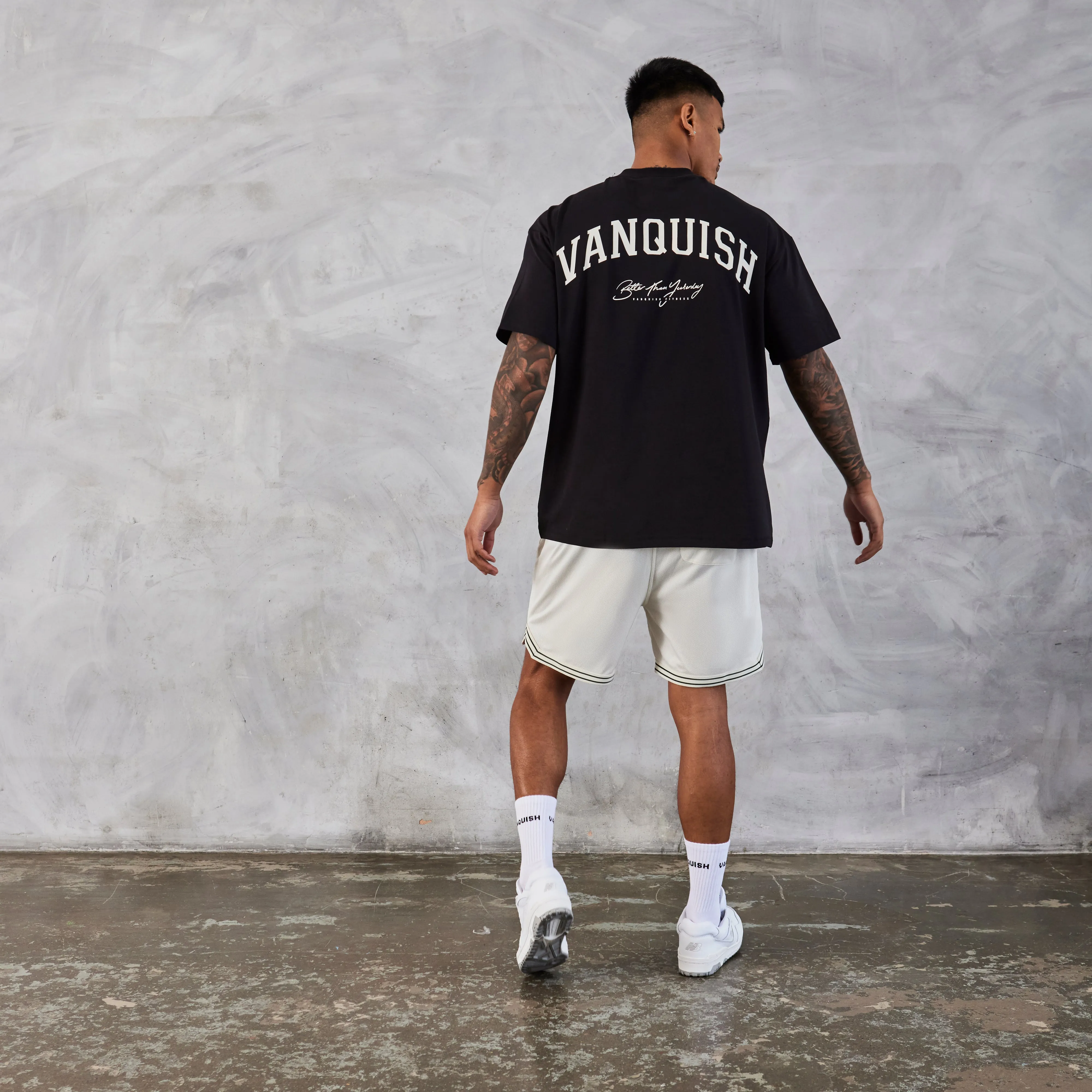 Vanquish Vintage White Mesh Shorts