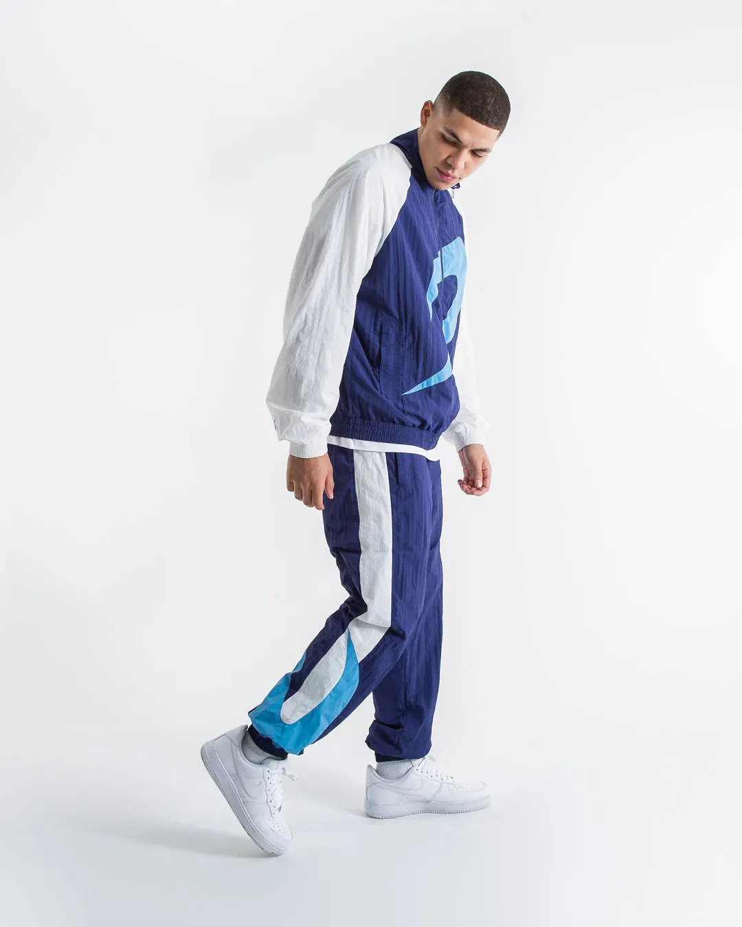 Walker Track Bottoms - White/Navy