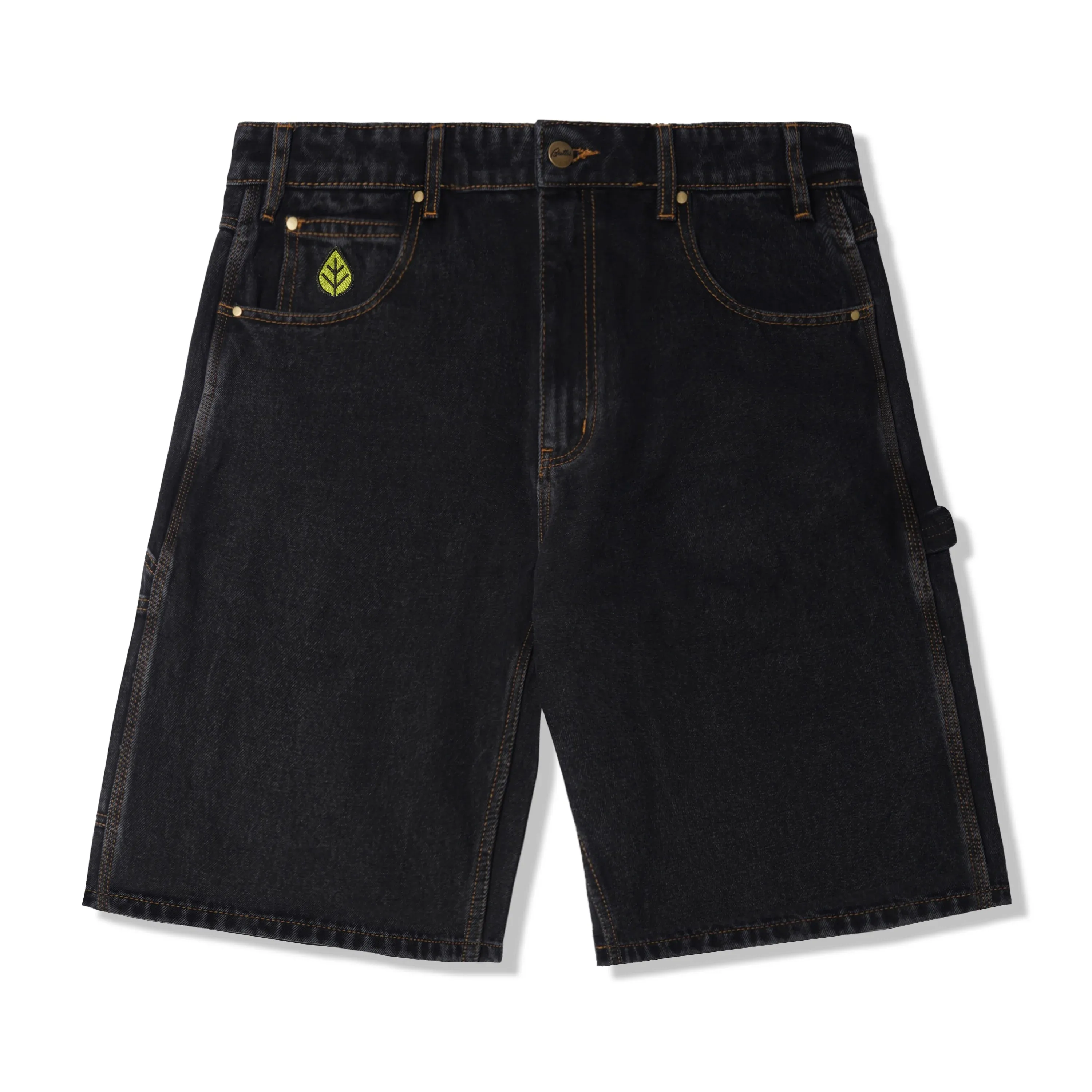 Weathergear Denim Shorts, Washed Black