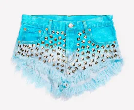 Wunderlust Mermaid Studded Vintage Shorts