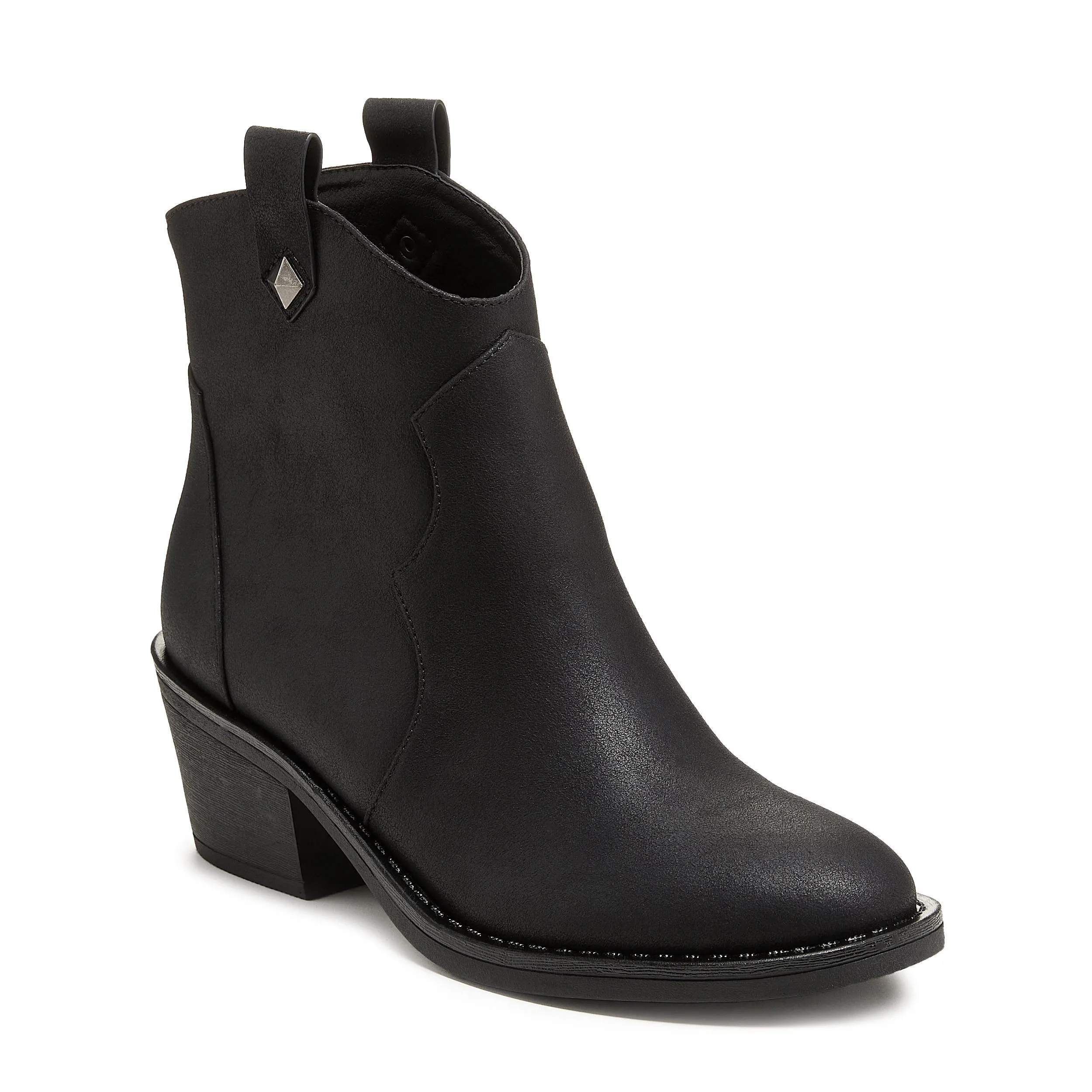 Yolanda Black Western Bootie