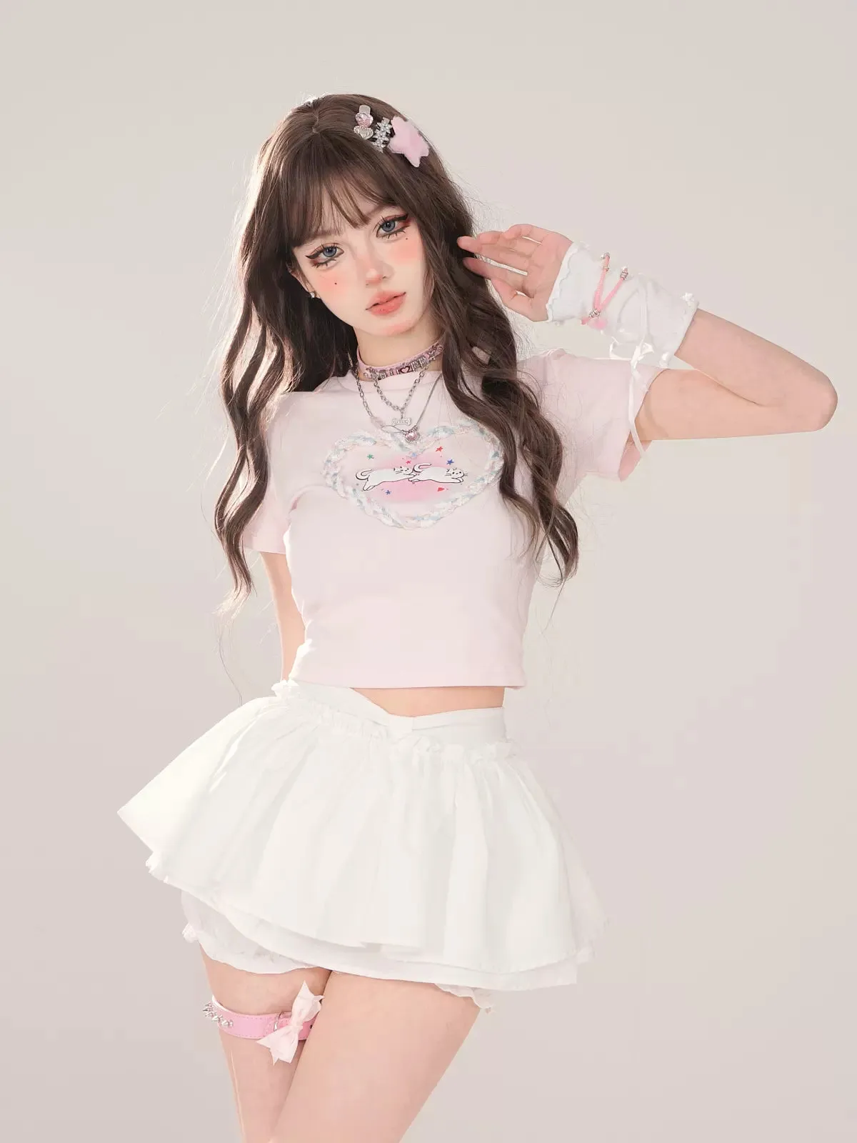 Young Eyes Day Dreamer Black White Shorts Skirt Skort